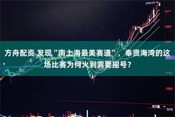 方舟配资 发现“南上海最美赛道”，奉贤海湾的这场比赛为何火到需要摇号？